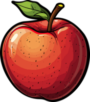 ai généré Pomme fruit clipart conception illustration png