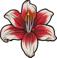 ai gerado amarilis flor clipart Projeto ilustração png