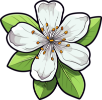 AI generated Apple flower blossom clipart design illustration png