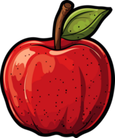 ai généré Pomme fruit clipart conception illustration png