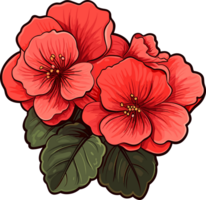 ai genererad begonia blomma ClipArt design illustration png