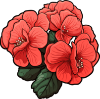 AI generated Begonia flower clipart design illustration png