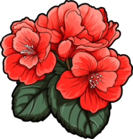 AI generated Begonia flower clipart design illustration png