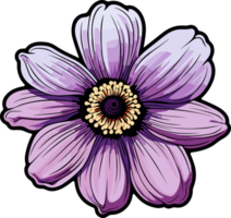 ai gerado anêmona flor clipart Projeto ilustração png