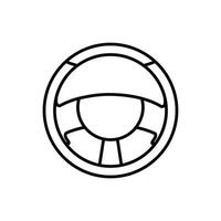 Steering Wheel icon vector. Machine control illustration sign. Steer symbol or logo. vector