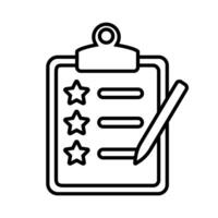 Wish List icon vector. achievement illustration sign. check list symbol. vector