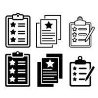 Wish List icon vector set. achievement illustration sign collection. check list symbol.