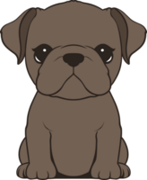 ai gegenereerd bulldog ontwerp clip art ontwerp illustratie png