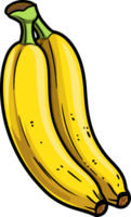 ai generiert Banane Clip Art Design Illustration png