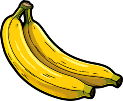 ai generiert Banane Clip Art Design Illustration png