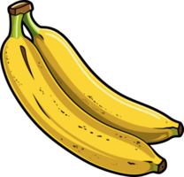 ai generiert Banane Clip Art Design Illustration png