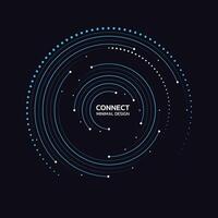 Abstract network connection icon logo design. Vector Illustration