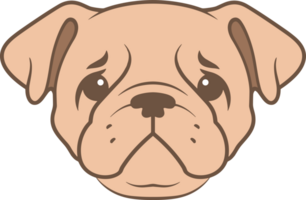 ai gegenereerd bulldog ontwerp clip art ontwerp illustratie png