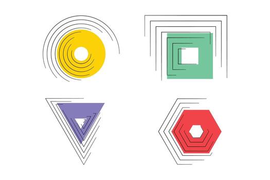 resumen geométrico línea antecedentes. moderno cuadrado malla. geométrico en blanco antecedentes con líneas. vector ilustración