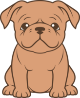 ai generato bulldog design clipart design illustrazione png