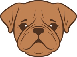 ai gegenereerd bulldog ontwerp clip art ontwerp illustratie png