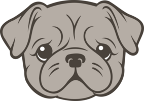 ai généré bouledogue conception clipart conception illustration png