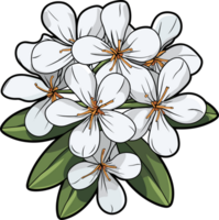 ai généré magnifique fleur clipart conception illustration png