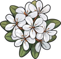 ai gegenereerd mooi bloem clip art ontwerp illustratie png