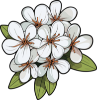 AI generated Beautiful flower clipart design illustration png