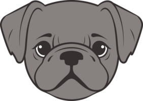 ai gegenereerd bulldog ontwerp clip art ontwerp illustratie png