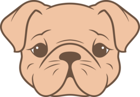 ai genererad bulldogg design ClipArt design illustration png