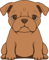 ai generiert Bulldogge Design Clip Art Design Illustration png