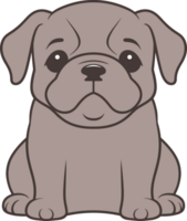 ai généré bouledogue conception clipart conception illustration png