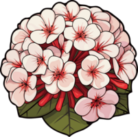 ai generato bellissimo fiore clipart design illustrazione png