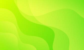 Abstract Green Fluid Wave Background. Wallpaper gradient template vector