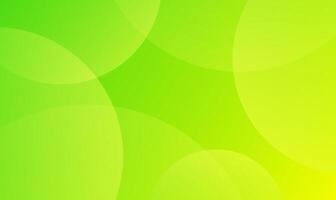 Bright Green-yellow dynamic abstract background. Modern gradient green color. Fresh template banner for sales, events, ads, holidays, and parties. Circle shapes with soft shadow vector