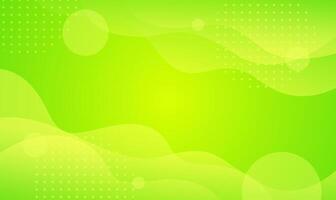 Bright green-yellow waves abstract background. Modern gradient green color. Fresh template banner for sale, events, advertising, holidays, summer, and parties. liquid form with soft shadows vector