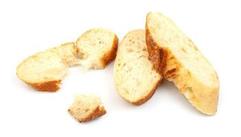 sliced baguette bread photo