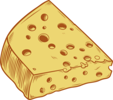 AI generated Cheese clipart design illustration png