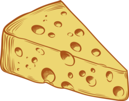 AI generated Cheese clipart design illustration png