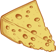 AI generated Cheese clipart design illustration png