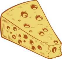 AI generated Cheese clipart design illustration png