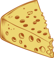 AI generated Cheese clipart design illustration png