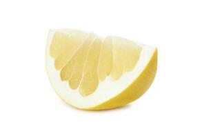 Pamela citrus fruit slice isolated on white background photo