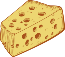 ai generato formaggio clipart design illustrazione png
