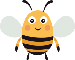 AI generated Cute bee clipart design illustration png