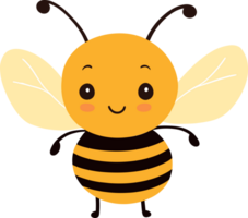 ai generado linda abeja clipart diseño ilustración png