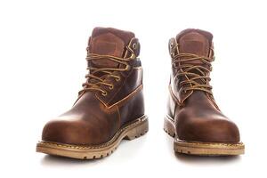 Man brown boots photo