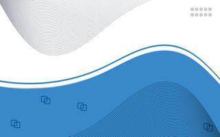 Modern white and blue  abstract wave background vector