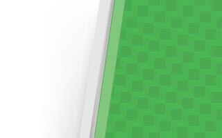 Green and white checkered background with a white border vector