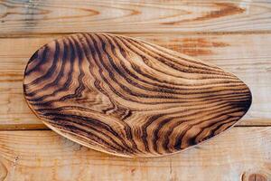 an abstract textured platter is on the table photo