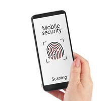Online payment biometric identification concept photo