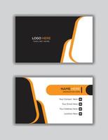 Set of black golden and whait modern business card print templates. Personal visiting card Vector illustration