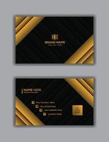 Dynamic Double-Sided Business Card - Horizontal Layout for Modern Professionals vector