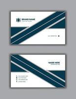 Captivating Blue Modern Business Card - Engaging Design for Memorable Networking vector